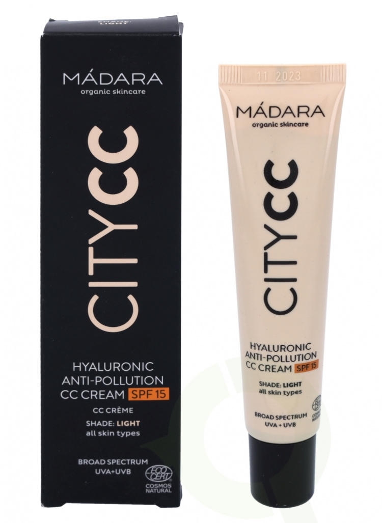 Madara Hyaluronic Anti-Pollution CC Cream SPF15 40 ml Light, All Skin Types
