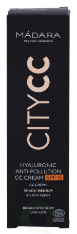 Madara Hyaluronic Anti-Pollution CC Cream SPF15 40 ml Medium - For All Skin Types