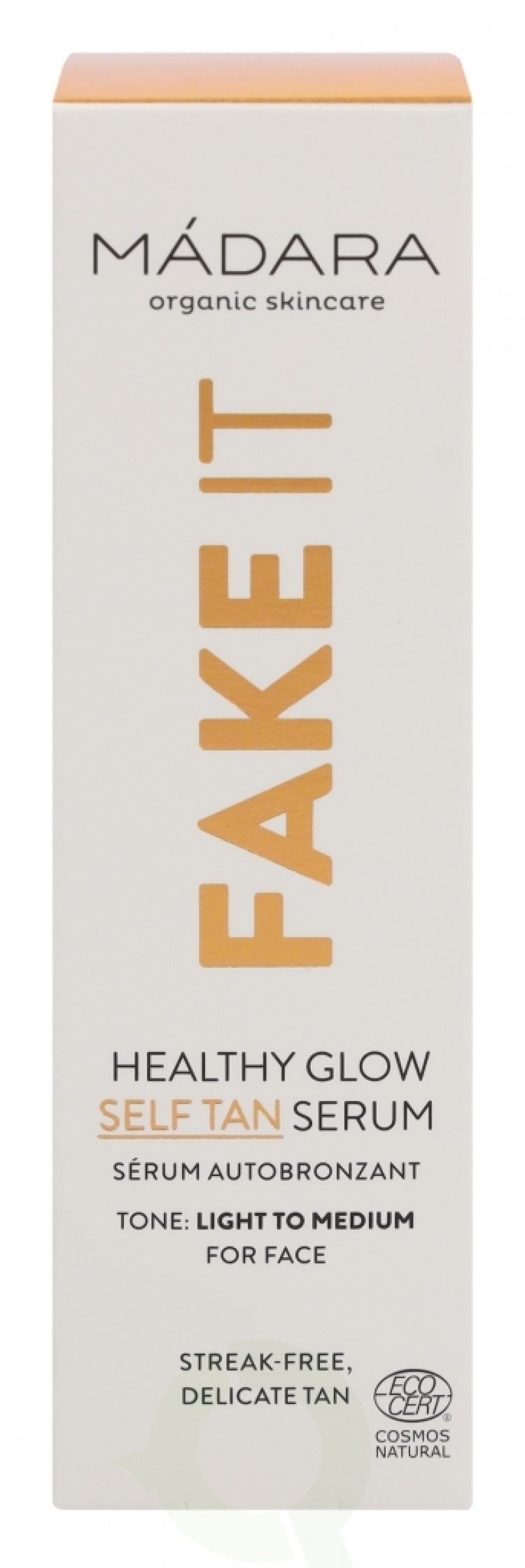 Madara Fake It Healthy Glow Self Tan Serum 30 ml Light To Medium, All Skin Types