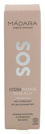 Madara SOS Hydra Intense Rose Jelly 75 ml Gel Hydratant Dry And Stressed Skin