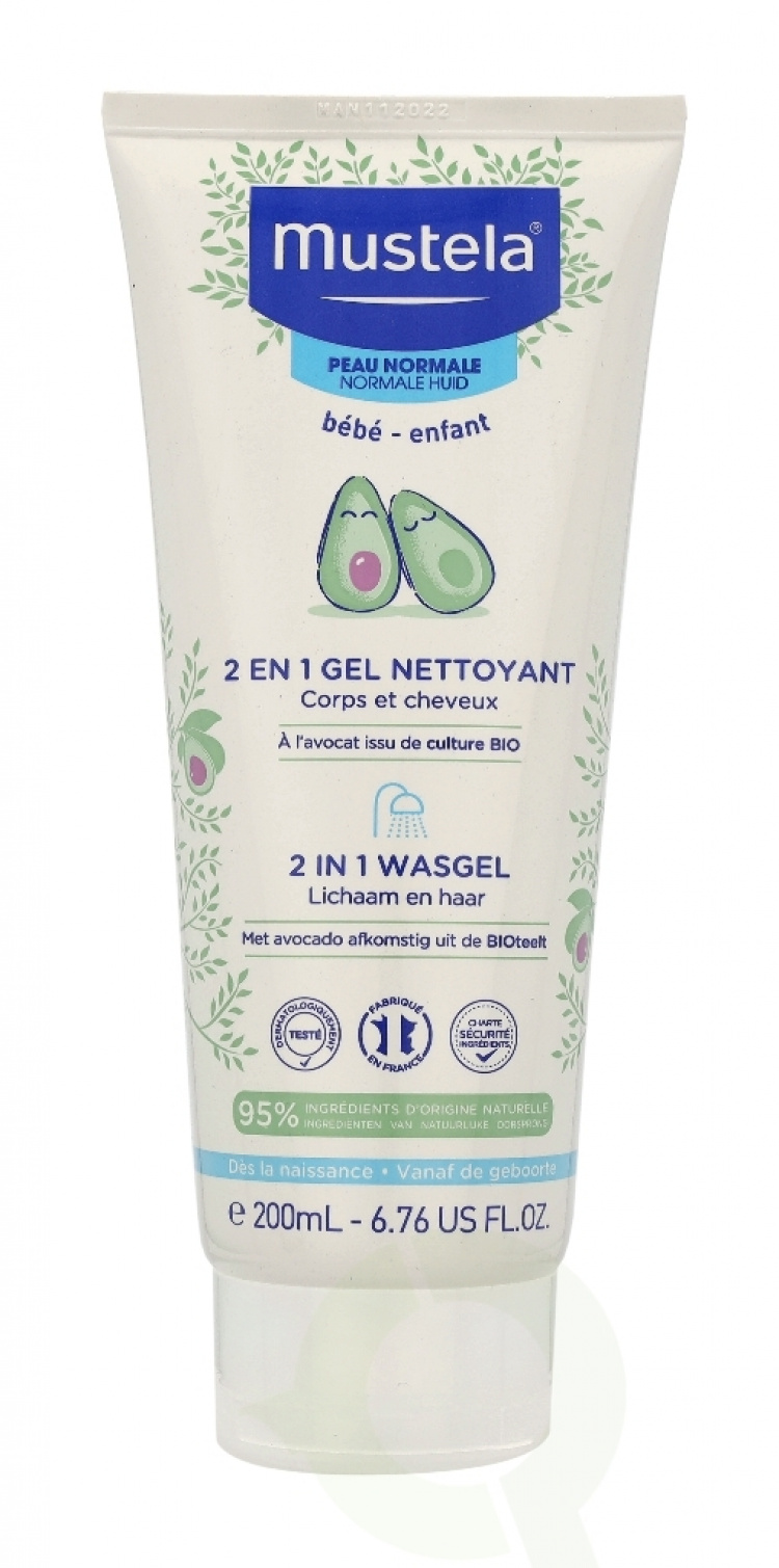 Mustela 2-In-1 Cleansing Gel 200 ml Normal Skin