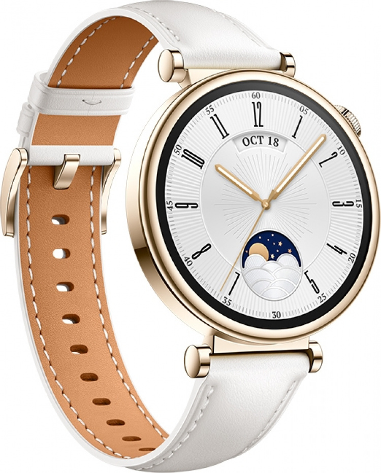 Huawei Watch GT4 Classic - Smartwatch, 41 mm, Guld/vit