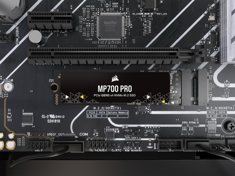 Corsair MP700 PRO 2 Tt M.2 -SSD-lagring