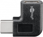 Goobay Adapter USB-C™ till USB-C™ 90°, svart USB-C™ uttag > USB-C™ plugg Goobay Adapter USB-C™ till USB-C™ 90°, svart USB-C™ uttag > USB-C™ plugg