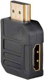 Goobay HDMI™-adapter, Guldpläterad (4K @ 60 Hz) HDMI™-uttag (typ A) > HDMI™ kontakt (typ A) 90 °