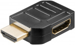 Goobay HDMI™-adapter, Guldpläterad (4K @ 60 Hz) HDMI™-uttag (typ A) > HDMI™ kontakt (typ A) 90 °