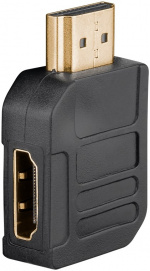 Goobay HDMI™-adapter, Guldpläterad (4K @ 60 Hz) HDMI™-uttag (typ A) > HDMI™ kontakt (typ A) 270 °