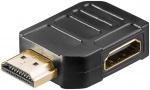 Goobay HDMI™-adapter, Guldpläterad (4K @ 60 Hz) HDMI™-uttag (typ A) > HDMI™ kontakt (typ A) 270 °