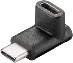 Goobay Adapter USB-C™ till USB-C™ 90°, svart USB-C™ uttag > USB-C™ plugg Goobay Adapter USB-C™ till USB-C™ 90°, svart USB-C™ uttag > USB-C™ plugg