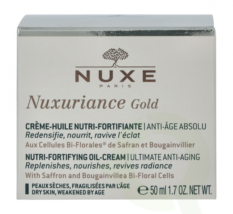 Nuxe Nuxuriance Gold Nutri-Fortifying Oil Cream 50 ml Dry Skin, Weakened By Age