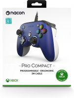 Nacon Pro Compact Wired Game Controller, Blå, Xbox / PC