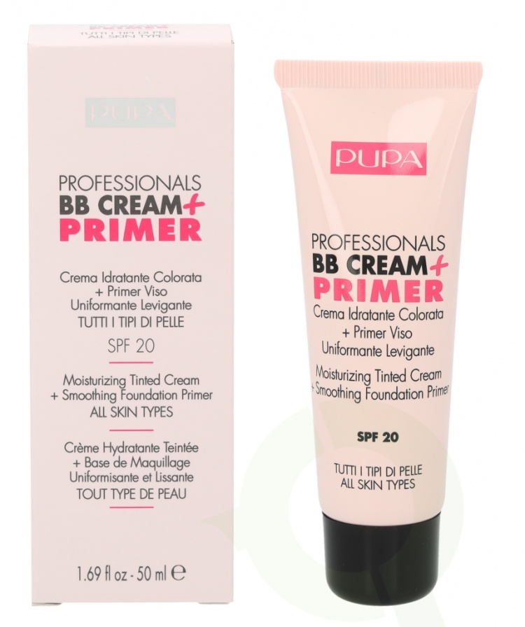 Pupa Milano Pupa Pupa Professionals BB Cream + Primer SPF20 50 ml #001 Nude - All Skin Types
