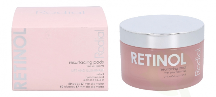 Rodial Pink Diamond Retinol Resurfacing Pads 50 Piece