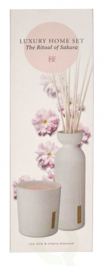 Rituals Sakura Set 540 ml Blooming Blossoms fragrance sticks 250 ml scented candle 290 gr
