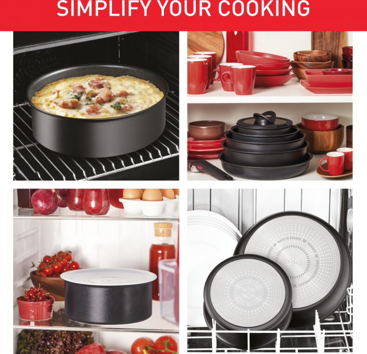 Tefal Ingenio Eco Resist -stekpanneset, 3-delar