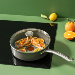Tefal (RE)NEW+ -Sauteuse, 24 cm, keramisk beläggning, grå
