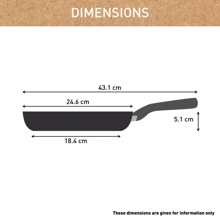 Tefal (RE)NEW+ - stekpanna, 24 cm, keramisk beläggning, grå Tefal (RE)NEW+ - stekpanna, 24 cm, keramisk beläggning, grå