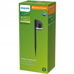Philips Fyve Trädgårdslampa Vinklad Solcell Ultra Efficient LED 200lm Svart Philips Fyve Trädgårdslampa Vinklad Solcell Ultra Efficient LED 200lm Svart