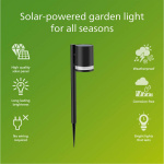 Philips Fyce Trädgårdslampa Rak Solcell Ultra Efficient LED 200lm Svart Philips Fyce Trädgårdslampa Rak Solcell Ultra Efficient LED 200lm Svart