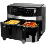 Emerio Dubbel Varmluftsfritös 5+5 liter 2400Watt Digital Emerio Dubbel Varmluftsfritös 5+5 liter 2400Watt Digital