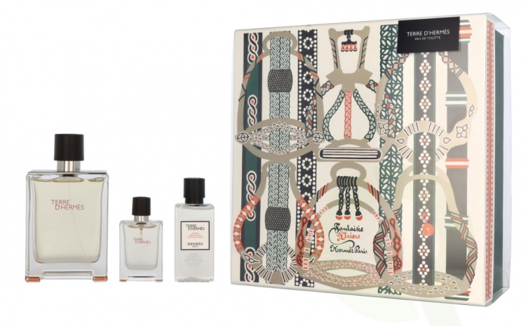 Hermes Terre D\'Hermes Giftset 152.5 ml Edt Spray 100ml/Edt Miniature 12,5ml/Aftershave 40ml
