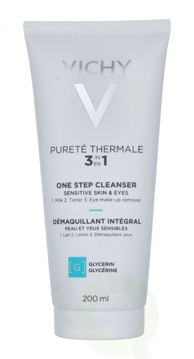 Vichy Purete Thermale 3In1 One Step Cleanser 200 ml Sensitive Skin - 1.Cleansing Milk, 2.Toner, 3.Eye Make-up Remover