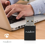Nedis Netwerk-Dongel | Wi-Fi | N300 | 2.4 GHz | USB2.0 | Wi-Fi-snelheid totaal: 300 Mbps | Windows 10 / Windows 11 / Windows 8 Nedis Netwerk-Dongel | Wi-Fi | N300 | 2.4 GHz | USB2.0 | Wi-Fi-snelheid totaal: 300 Mbps | Windows 10 / Windows 11 / Windows 8