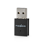 Nedis Netwerk-Dongel | Wi-Fi | N300 | 2.4 GHz | USB2.0 | Wi-Fi-snelheid totaal: 300 Mbps | Windows 10 / Windows 11 / Windows 8 Nedis Netwerk-Dongel | Wi-Fi | N300 | 2.4 GHz | USB2.0 | Wi-Fi-snelheid totaal: 300 Mbps | Windows 10 / Windows 11 / Windows 8