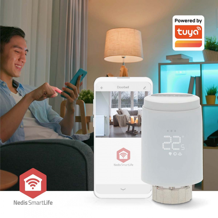 Nedis SmartLife Radiatorbediening | Zigbee 3.0 | Batterij Gevoed | LED | Android™ / IOS Nedis SmartLife Radiatorbediening | Zigbee 3.0 | Batterij Gevoed | LED | Android™ / IOS