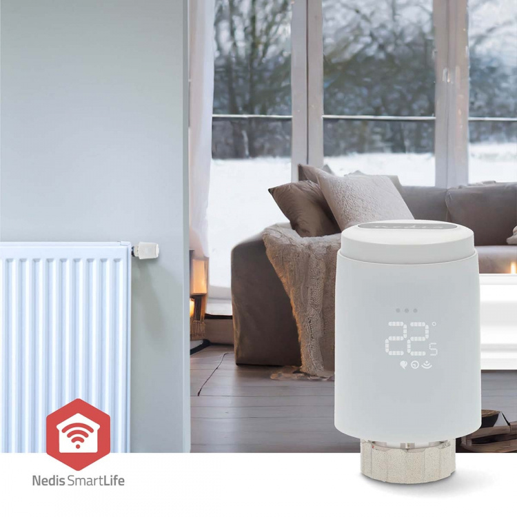 Nedis SmartLife Radiatorbediening | Zigbee 3.0 | Batterij Gevoed | LED | Android™ / IOS Nedis SmartLife Radiatorbediening | Zigbee 3.0 | Batterij Gevoed | LED | Android™ / IOS