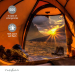 Nedis Noodradio | Draagbaar Model | DAB+ / FM | Batterij Gevoed / Handslinger / Solar Powered / USB Gevoed | Wekkerfunctie | Groen / Zwart