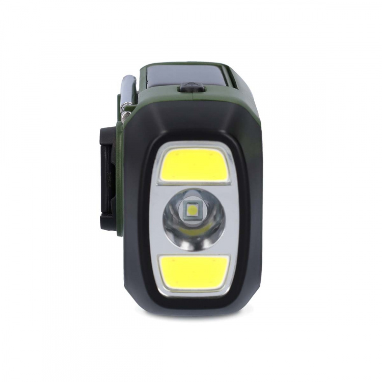 Nedis Noodradio | Draagbaar Model | DAB+ / FM | Batterij Gevoed / Handslinger / Solar Powered / USB Gevoed | Wekkerfunctie | Groen / Zwart