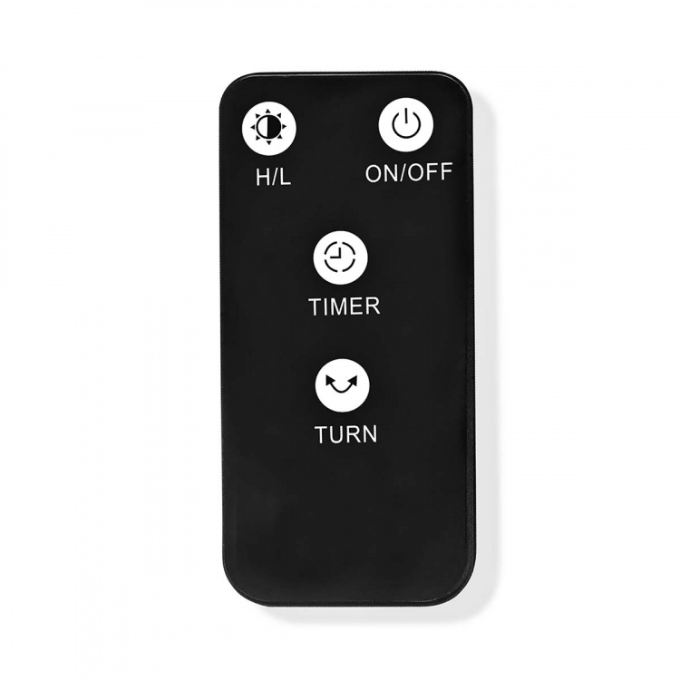 Nedis SmartLife Patio Verwarmer | Wi-Fi | 1200 W | 2 Warmte Standen | Zwenkfunctie | Omvalpreventie | IP24 | Zwart