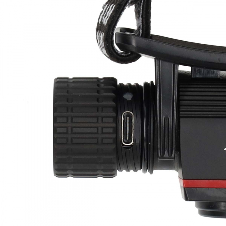 Nedis LED hoofdlamp | Batterij Gevoed / USB Gevoed | 3.7 V DC | Incl. batterij(en) | Oplaadbaar | Nominale lichtstroom: 1000 lm | Lichtbereik: 180 m