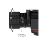 Nedis LED hoofdlamp | Batterij Gevoed / USB Gevoed | 3.7 V DC | Incl. batterij(en) | Oplaadbaar | Nominale lichtstroom: 1000 lm | Lichtbereik: 180 m