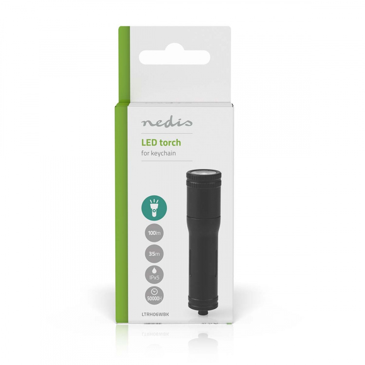 Nedis LED-Zaklamp | Batterij Gevoed | 1.5 V DC | 3 W | 1x AAA/LR03 | Nominale lichtstroom: 100 lm | Lichtbereik: 35 m | Stralingshoek: 10 ° Nedis LED-Zaklamp | Batterij Gevoed | 1.5 V DC | 3 W | 1x AAA/LR03 | Nominale lichtstroom: 100 lm | Lichtbereik: 35 m | Stralingshoek: 10 °