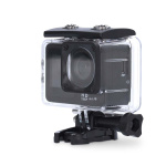 Nedis Action Cam | Dubbel scherm | 1080p@30fps | 12 MPixel | Waterbestendig tot: 30.0 m | 70 min | Wi-Fi | App beschikbaar voor: Android™ / IOS | Mounts inbegrepen | Zwart