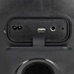 Nedis Bluetooth® Party Speaker | Maximale batterijduur: 5 uur | 150 W | Handgreep | Feestverlichting | Koppelbaar | Equalizer | Oranje / Zwart Nedis Bluetooth® Party Speaker | Maximale batterijduur: 5 uur | 150 W | Handgreep | Feestverlichting | Koppelbaar | Equalizer | Oranje / Zwart