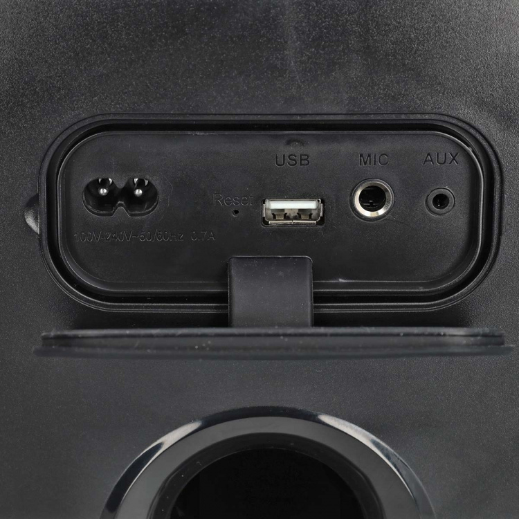 Nedis Bluetooth® Party Speaker | Maximale batterijduur: 5 uur | 150 W | Handgreep | Feestverlichting | Koppelbaar | Equalizer | Oranje / Zwart Nedis Bluetooth® Party Speaker | Maximale batterijduur: 5 uur | 150 W | Handgreep | Feestverlichting | Koppelbaar | Equalizer | Oranje / Zwart