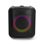 Nedis Bluetooth® Party Speaker | Maximale batterijduur: 5 uur | 150 W | Handgreep | Feestverlichting | Koppelbaar | Equalizer | Oranje / Zwart Nedis Bluetooth® Party Speaker | Maximale batterijduur: 5 uur | 150 W | Handgreep | Feestverlichting | Koppelbaar | Equalizer | Oranje / Zwart