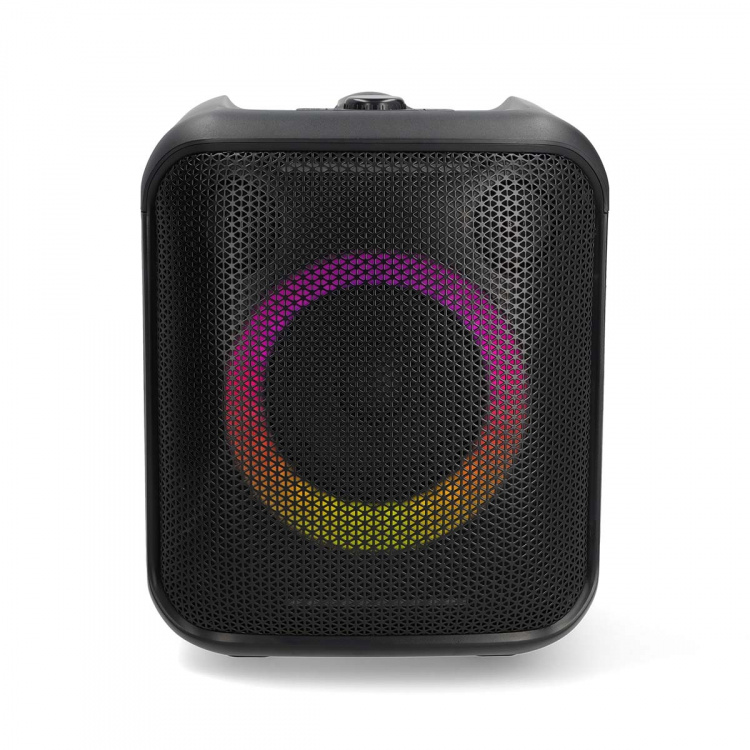 Nedis Bluetooth® Party Speaker | Maximale batterijduur: 5 uur | 150 W | Handgreep | Feestverlichting | Koppelbaar | Equalizer | Oranje / Zwart Nedis Bluetooth® Party Speaker | Maximale batterijduur: 5 uur | 150 W | Handgreep | Feestverlichting | Koppelbaar | Equalizer | Oranje / Zwart