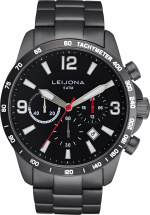 Leijona 5012-2160 - armbandsur, 42,5 mm, svart