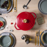 Tefal Air -gjutjärnsgryta, 4,7 L, röd Tefal Air -gjutjärnsgryta, 4,7 L, röd