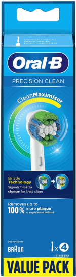 Oral B Precision Clean - utbytesborste, 4 stycken