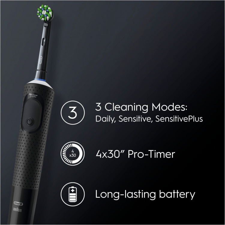 Oral B Vitality Pro Black - elektrisk tandborste, svart