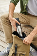 Tefal Bludrop Sleeve dricksflaska, 0,7 L, svart/stål