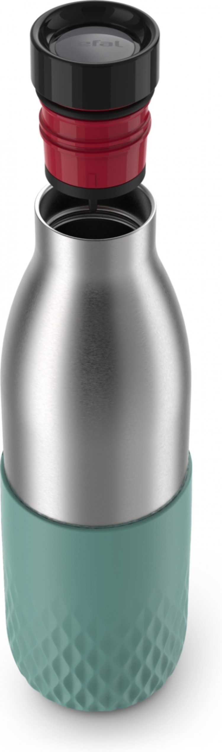 Tefal Bludrop Sleeve dricksflaska, 0,7 L, grön/stål Tefal Bludrop Sleeve dricksflaska, 0,7 L, grön/stål