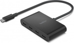 Belkin Connect USB-C-hubb, fyra portar