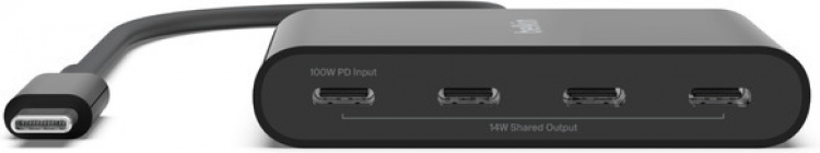 Belkin Connect USB-C-hubb, fyra portar