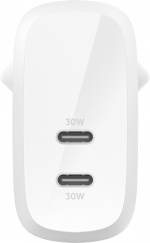 Belkin BoostCharge Pro 2-ports USB-C PPS PD 60 W Väggladdare